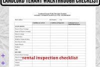 rental inspection checklist