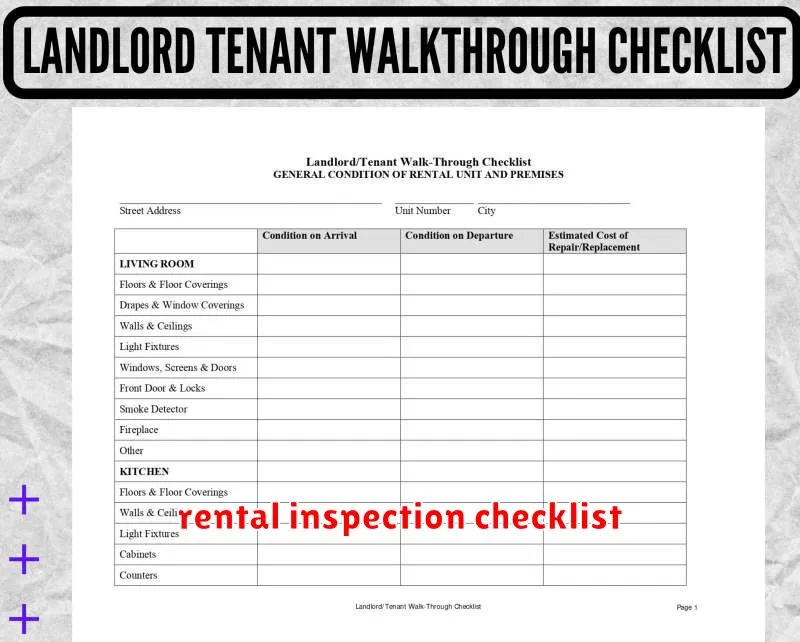 rental inspection checklist