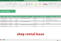 shop rental lease