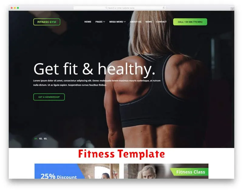 Fitness Template