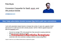 Freelancer Portfolio Template