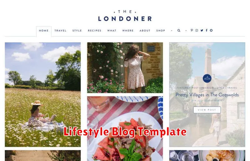 Lifestyle Blog Template