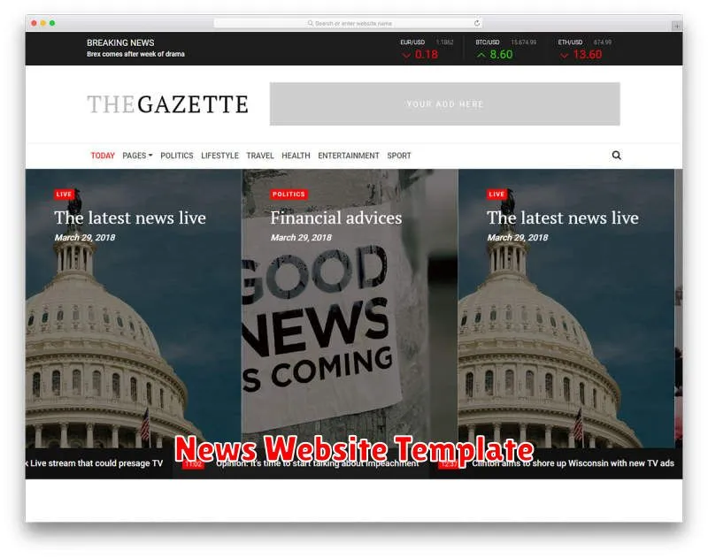 News Website Template