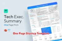 One Page Startup Template