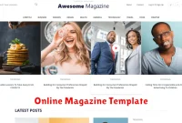 Online Magazine Template