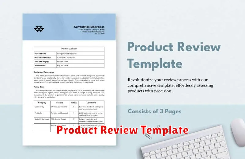 Product Review Template