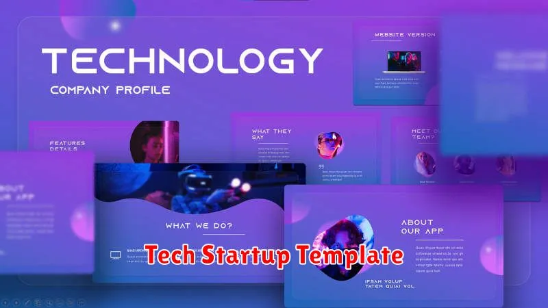 Tech Startup Template