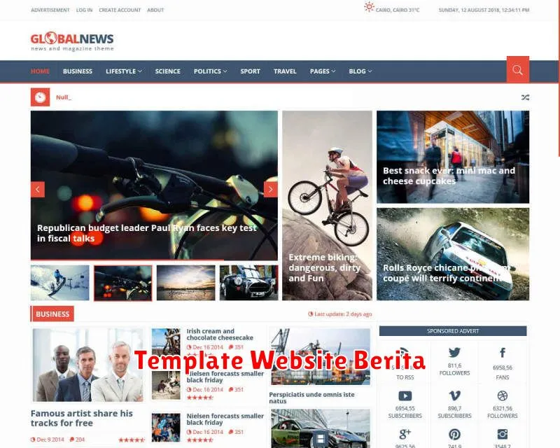 Template Website Berita