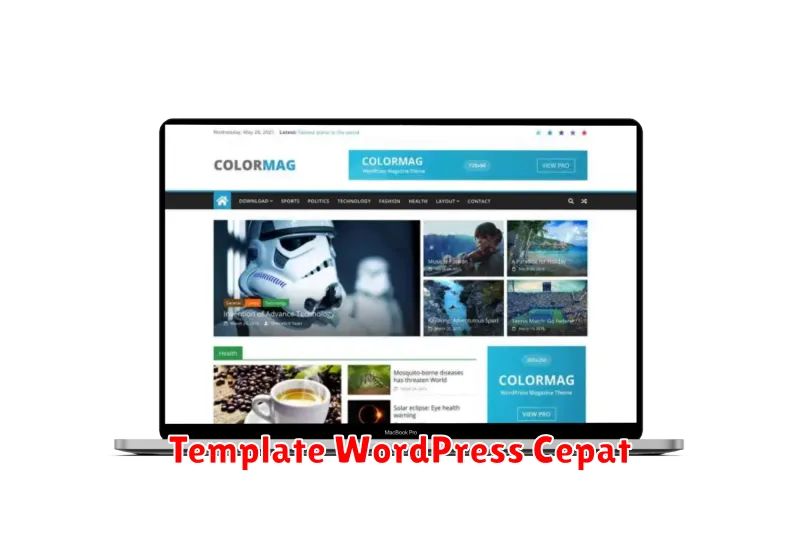 Template WordPress Cepat