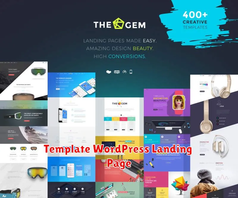 Template WordPress Landing Page