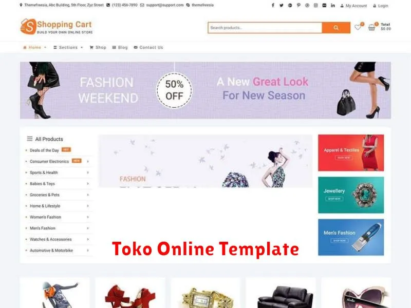 Toko Online Template