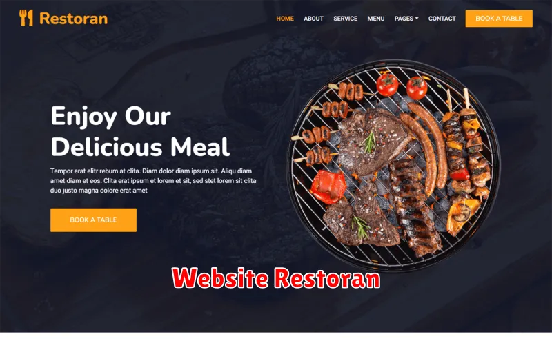 Website Restoran