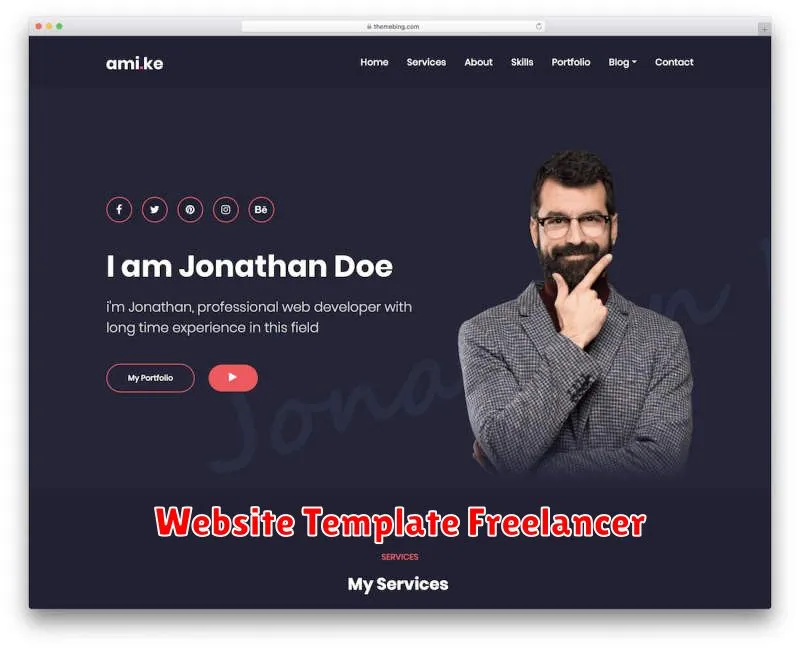 Website Template Freelancer