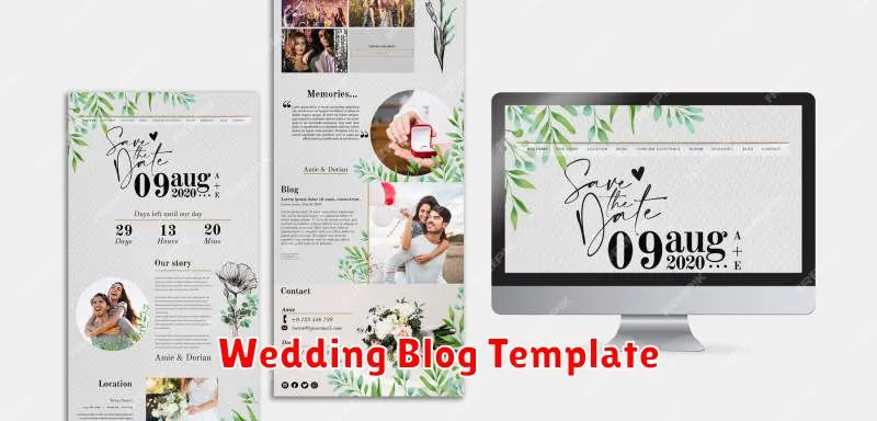 Wedding Blog Template