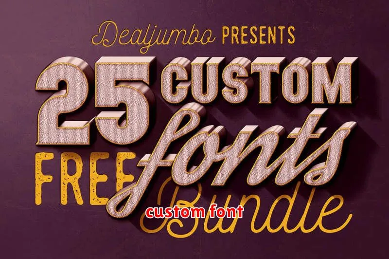 custom font