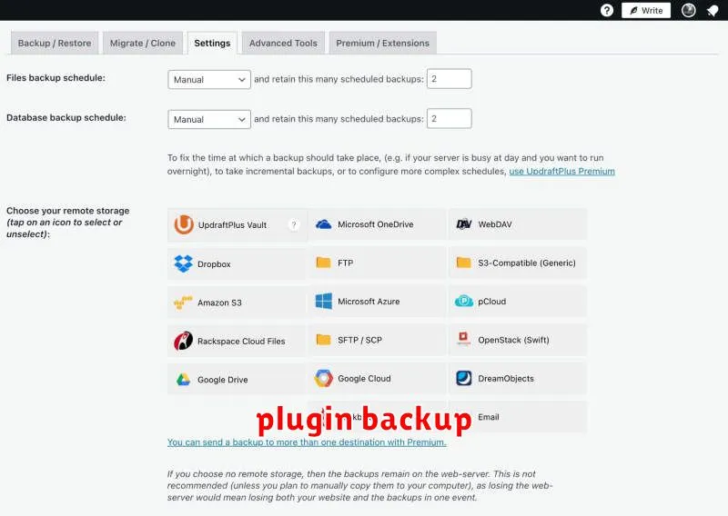 plugin backup